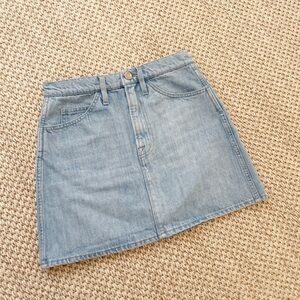 Frame le italien denim Mini skirt size 24 light wash